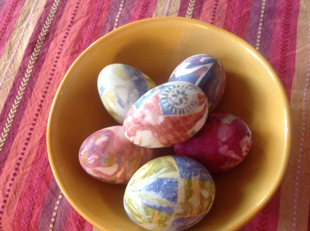 Done right, you'll see precise patterns on your eggs. 