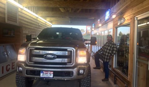 Captain Morgan shows up in the darndest places - like the Bonnie and Clyde Beer Barn in Arcadia, Louisiana.