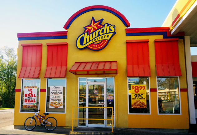 Church's Fried Chicken in Arcadia - a quick, tasty picnic choice